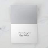 誕生日猫がピアノで昼寝をする鍵 カード (内部)