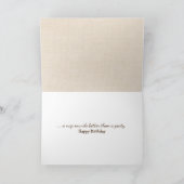 誕生日猫が日光の中で昼寝 シーズンカード (内部)