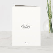 誕生日猫と鶏肉 カード (裏面)