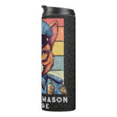 誕生日猫の警視庁への贈り物パパ タンブラー (回転右)