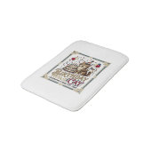 誕生日猫ネコの誕生日年齢ヴィンテージ ベクターアートS バスマット (アングル)