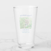 誕生日猫パパワールド最高のズ・エバーペット写真 タンブラーグラス (裏面)