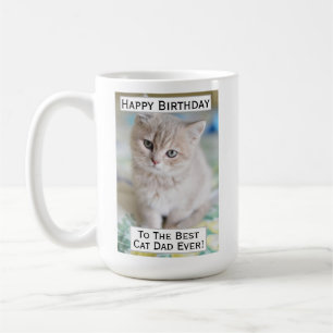 誕生日猫パパ最高のEver Pet Photo コーヒーマグカップ