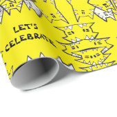 誕生日猫2包み紙 ラッピングペーパー (ロールコーナー)