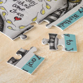 "誕生日猫"のジグソーパズル8x10" 110pcか11x14" 252pc ジグソーパズル (側面)