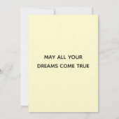 誕生日猫 |オレンジキャットハッピーバースデーフラット カード (裏面)