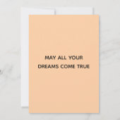 誕生日猫 | Beige Catハッピーバースデーフラット カード (裏面)