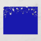 誕生日王室のの青い写真の予算日付を保存 チラシ (裏面)