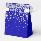 誕生日王室のブルーの白の名前 フェイバーボックス (裏面サイド)