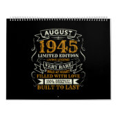 誕生日生まれ威厳がある1945 カレンダー (カバー)