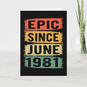 誕生日生まれ1981年6月 カード