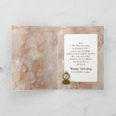 誕生日甥ポケット時計及びチェーンカード カード (内部)