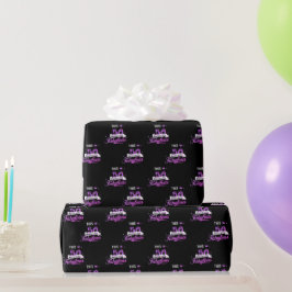 誕生日用のオリジナルギフト包装 ラッピングペーパー