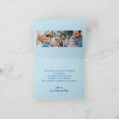 誕生日用のオリジナル感謝カード ノートカード (内部)