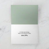 誕生日用アヒル付きマザーマラードアヒル カード (内部)