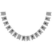 誕生日用アルミニウムダイヤモンドメッキ バンティングフラッグ (全)