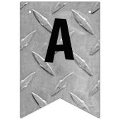 誕生日用アルミニウムダイヤモンドメッキ バンティングフラッグ (第3の旗)