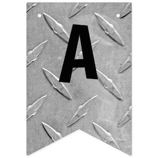 誕生日用アルミニウムダイヤモンドメッキ バンティングフラッグ (第3の旗)