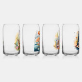 誕生日用ガラス飲み物用品セット及びベビーシャワー ガラス缶 (右)