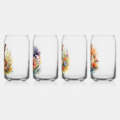 誕生日用ガラス飲み物用品セット及びベビーシャワー ガラス缶 (左)