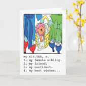 誕生日用グリーティングカード カード (黄色い花)