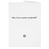 誕生日用ケーキと花付き姉妹用カード (裏面)