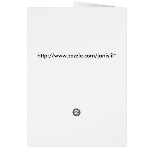 誕生日用ケーキと花付き姉妹用カード (裏面)