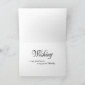 誕生日用シスター60.201.ロウソクとバラ カード (内部)