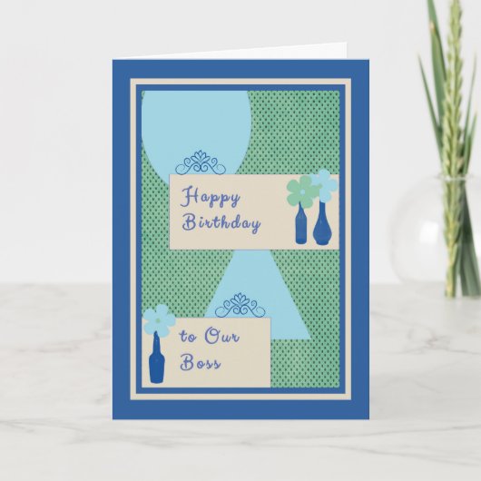 誕生日用ボスカード カード (正面)