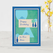 誕生日用ボスカード カード (黄色い花)