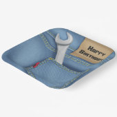 誕生日用ポケットのレンチ ペーパープレート (傾斜あり)