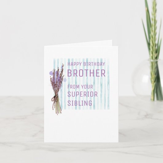 誕生日用兄弟姉妹 カード (正面)