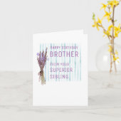 誕生日用兄弟姉妹 カード (黄色い花)