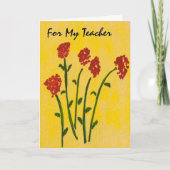 誕生日用先生 カード (正面)