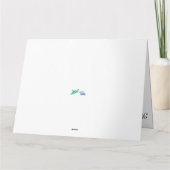 誕生日用小さな女の子カード カード (裏面)