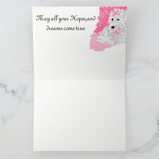 誕生日用小さな女の子カード カード (内部)