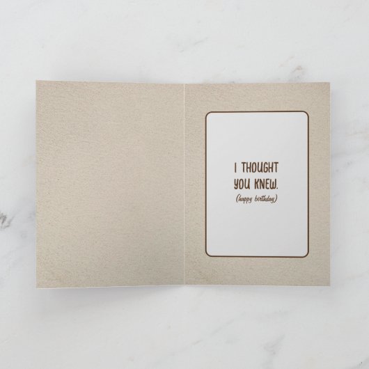 誕生日用眼鏡付き有刺型フクロウ カード (内部)