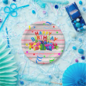 誕生日用紙皿, ハッピー バースデー 紙皿 (パーティー)