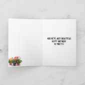 誕生日用1おもしろカード – 若くて美しい シーズンカード (内部)