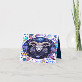 誕生日用〔占星術の〕十二宮図カード3/21～4/19 サンキューカード