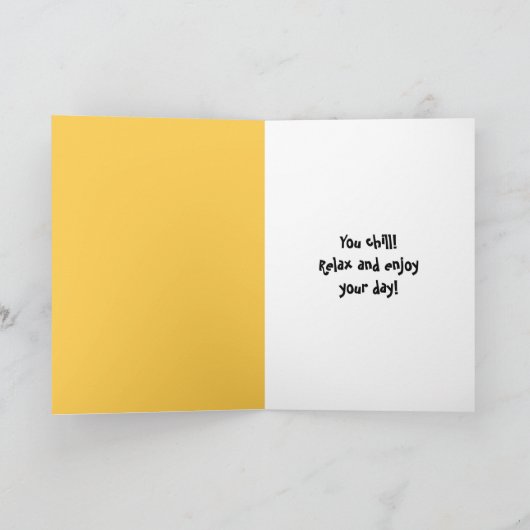 誕生日用BBQパパ カード (内部)