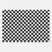 誕生日男のお洒落子レースカーかわいいパターン ラッピングペーパーシート (正面2)