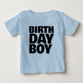 誕生日男の子かわいい幼児のTシャツ ベビーTシャツ (正面)