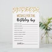 誕生日男の子の誕生日パーティーゲームへの願い (スタンド正面)