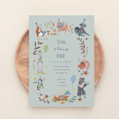 誕生日男の子ポーティかわいい子犬の招待状 招待状