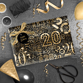 誕生日番号ワードクラウド200 C ID270 ラッピングペーパー