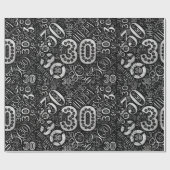 誕生日番号ワードクラウド30D ID270 ラッピングペーパー (フラット)