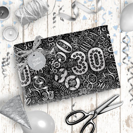 誕生日番号ワードクラウド30D ID270 ラッピングペーパー