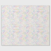 誕生日番号ワードクラウド40 A ID270 ラッピングペーパー (フラット)