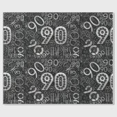 誕生日番号ワードクラウド90D ID270 ラッピングペーパー (フラット)